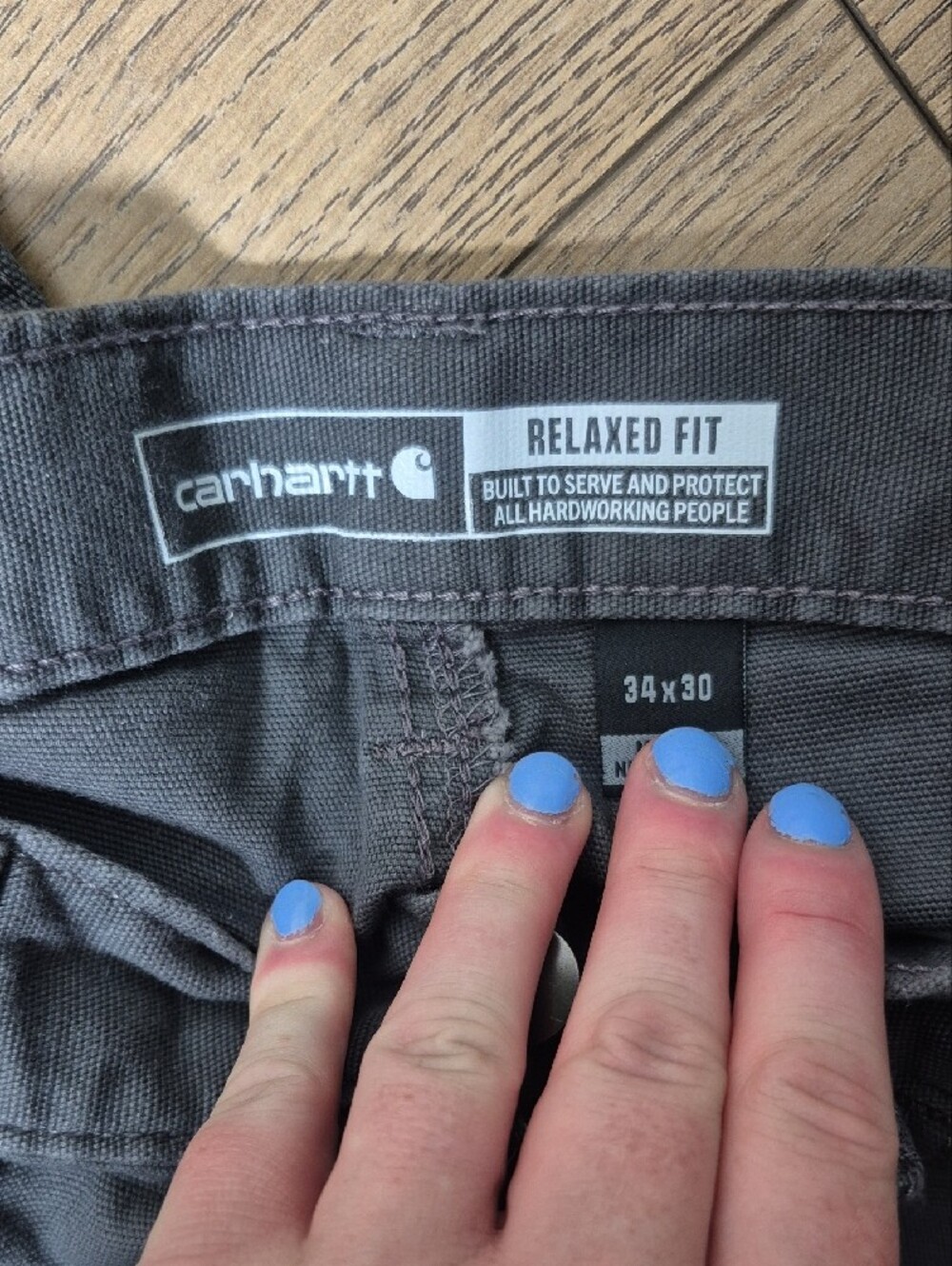 Carhartt Men's Relaxed Fit Jeans in Charcoal Gray - Picture 3 of 5